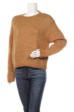 Дамски пуловер H&M, Размер S, Цвят Кафяв, 48% вълна, 32% вълна от алпака, 20% полиестер, Цена 37,80 лв.
