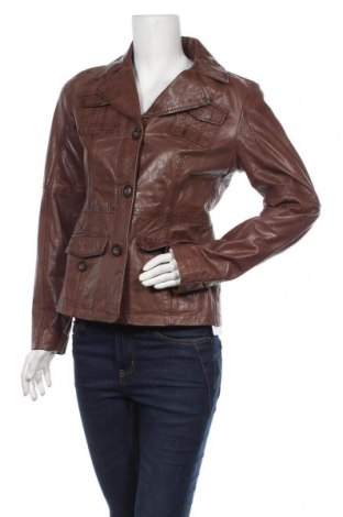 Dámska kožená bunda  S.Oliver, Veľkosť S, Farba Sivá, Pravá koža , Cena  55,57 €