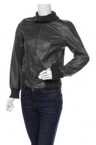 Dámska kožená bunda  Vero Moda, Veľkosť M, Farba Sivá, Pravá koža , Cena  68,61 €