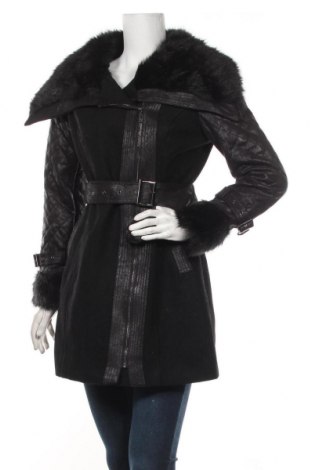Γυναικείο παλτό Morgan, Μέγεθος M, Χρώμα Μαύρο, 60% μαλλί, 30% πολυεστέρας, 5% άλλα υφάσματα, 5% βισκόζη, Τιμή 111,73 €