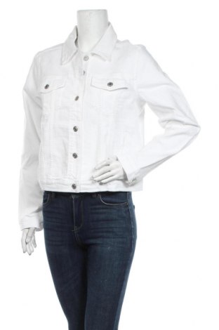 Γυναικείο μπουφάν Mango, Μέγεθος XL, Χρώμα Λευκό, 75% βαμβάκι, 24% πολυεστέρας, 1% ελαστάνη, Τιμή 42,14 €