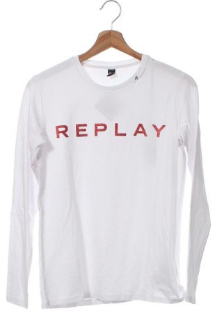 Kinder Shirt Replay, Größe 13-14y/ 164-168 cm, Farbe Weiß, 95% Baumwolle, 5% Elastan, Preis 20,24 €