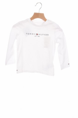 Bluză pentru copii Tommy Hilfiger, Mărime 18-24m/ 86-98 cm, Culoare Alb, 93% bumbac, 7% elastan, Preț 181,91 Lei