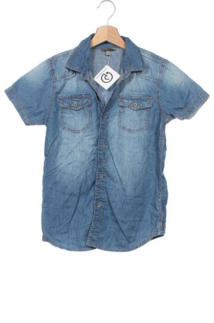 Детска риза Oviesse, Размер 10-11y/ 146-152 см, Цвят Син, Памук, Цена 29,40 лв.