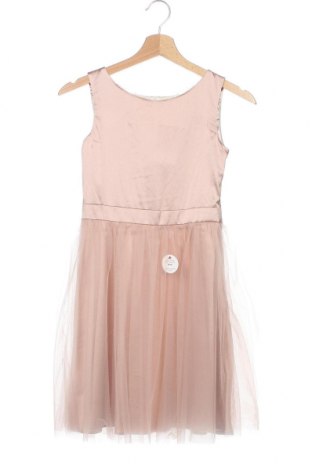 Детска рокля Chi Chi, Размер 9-10y/ 140-146 см, Цвят Бежов, 97% полиестер, 3% еластан, Цена 77,35 лв.
