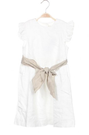 Детска рокля Twin&Chic, Размер 6-7y/ 122-128 см, Цвят Бял, Лен, Цена 196,37 лв.