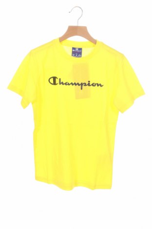 Детска тениска Champion, Размер 9-10y/ 140-146 см, Цвят Жълт, 60% памук, 40% полиестер, Цена 15,60 лв.