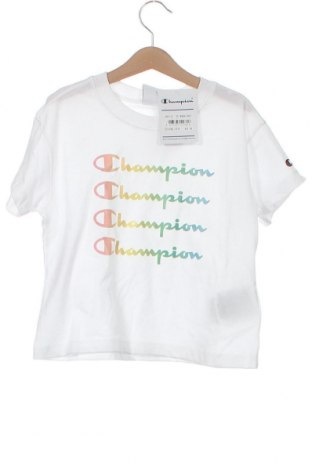 Детска тениска Champion, Размер 8-9y/ 134-140 см, Цвят Бял, 60% памук, 40% полиестер, Цена 14,82 лв.