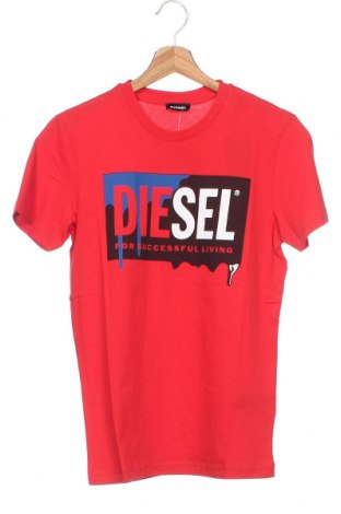 Dětské tričko  Diesel, Velikost 12-13y/ 158-164 cm, Barva Červená, Bavlna, Cena  832,00 Kč