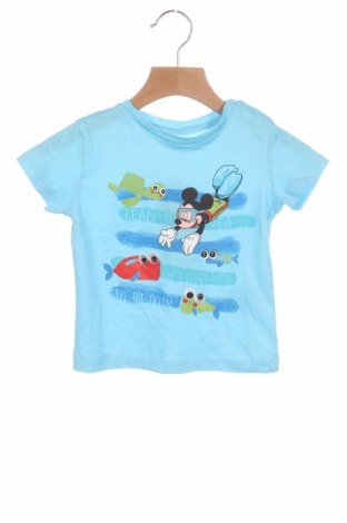 Dziecięcy T-shirt Disney, Rozmiar 9-12m/ 74-80 cm, Kolor Niebieski, Bawełna, Cena 49,47 zł