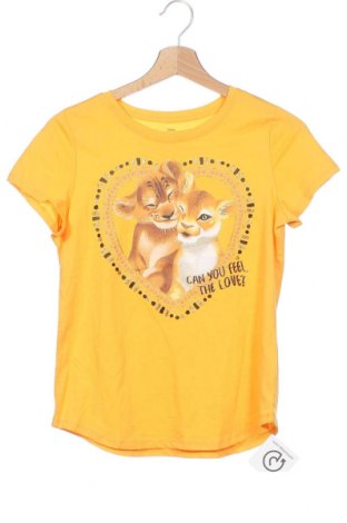 Детска тениска Disney, Размер 14-15y/ 168-170 см, Цвят Жълт, 60% памук, 40% полиестер, Цена 27,30 лв.