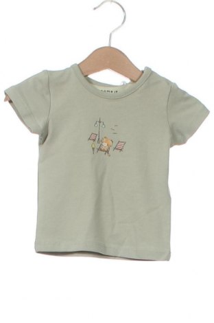 Παιδικό μπλουζάκι Name It, Μέγεθος 1-2m/ 50-56 εκ., Χρώμα Πράσινο, 95% βαμβάκι, 5% ελαστάνη, Τιμή 7,89 €