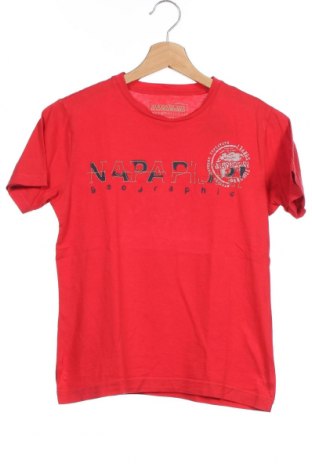 Детска тениска Napapijri, Размер 11-12y/ 152-158 см, Цвят Червен, Цена 38,00 лв.