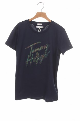 Dziecięcy T-shirt Tommy Hilfiger, Rozmiar 15-18y/ 170-176 cm, Kolor Niebieski, Bawełna, Cena 137,94 zł