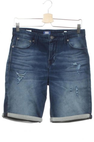 Dětské krátké kalhoty  Jack & Jones, Velikost 15-18y/ 170-176 cm, Barva Modrá, 81% bavlna, 18% polyester, 1% elastan, Cena  497,00 Kč