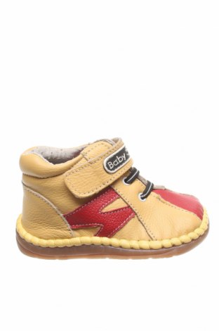 Dětské boty , Velikost 21, Barva Žlutá, Pravá kůže, Cena  430,00 Kč