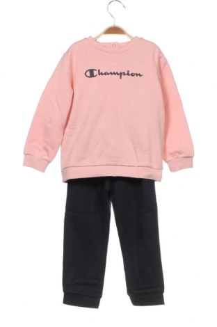 Детски спортен комплект Champion, Размер 2-3y/ 98-104 см, Цвят Розов, 60% памук, 40% полиестер, Цена 61,92 лв.