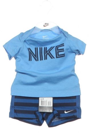 Детски спортен комплект Nike, Размер 3-6m/ 62-68 см, Цвят Син, Памук, Цена 35,60 лв.