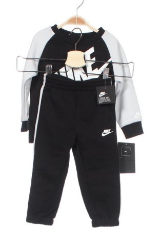 Детски спортен комплект Nike, Размер 12-18m/ 80-86 см, Цвят Черен, 60% памук, 40% полиестер, Цена 59,80 лв.