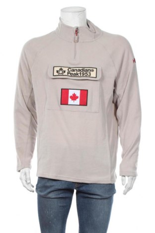Ανδρική μπλούζα fleece Canadian Peak, Μέγεθος L, Χρώμα  Μπέζ, Πολυεστέρας, Τιμή 22,94 €