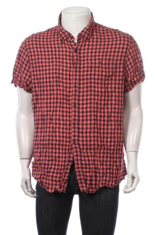 Мъжка риза Angelo Litrico, Размер XXL, Цвят Червен, Лен, Цена 25,20 лв.