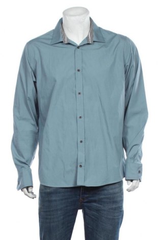 Ανδρικό πουκάμισο Bertoni, Μέγεθος XXL, Χρώμα Πράσινο, 65% πολυεστέρας, 35% βαμβάκι, Τιμή 11,44 €