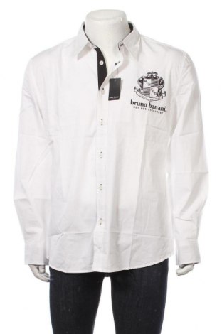 Ανδρικό πουκάμισο Bruno Banani, Μέγεθος L, Χρώμα Λευκό, Βαμβάκι, Τιμή 46,76 €