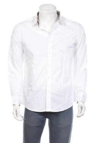 Мъжка риза Coofandy, Размер S, Цвят Бял, 65% памук, 35% полиестер, Цена 16,38 лв.
