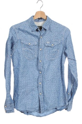 Ανδρικό πουκάμισο G-Star Raw, Μέγεθος S, Χρώμα Μπλέ, 55% λινό, 45% βαμβάκι, Τιμή 11,38 €
