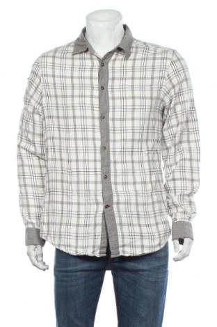 Herrenhemd Guess, Größe L, Farbe Ecru, 99% Baumwolle, 1% Metallfasern, Preis 61,93 €