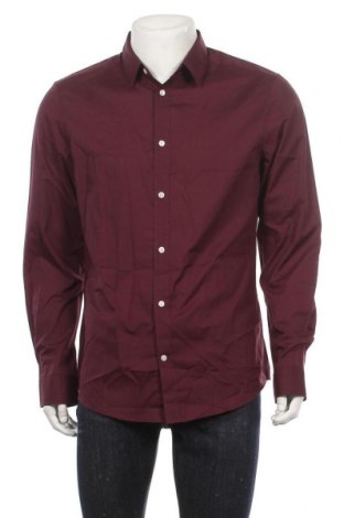 Ανδρικό πουκάμισο H&M, Μέγεθος L, Χρώμα Κόκκινο, 65% πολυεστέρας, 35% βαμβάκι, Τιμή 16,89 €