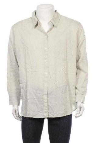 Ανδρικό πουκάμισο H&M, Μέγεθος XL, Χρώμα Πράσινο, 52% λινό, 48% βαμβάκι, Τιμή 16,89 €