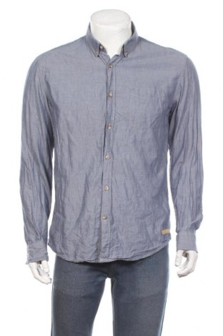 Мъжка риза Selected Homme, Размер L, Цвят Син, Памук, Цена 36,75 лв.