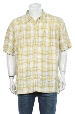 Мъжка риза Timberland, Размер XXL, Цвят Бял, Лен, Цена 43,70 лв.