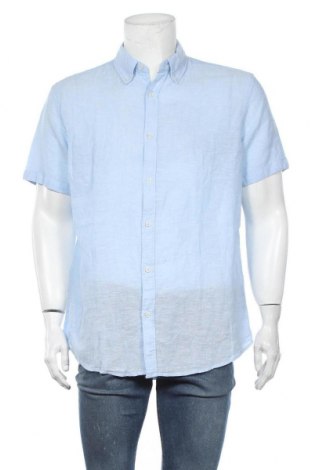 Męska koszula Watson's, Rozmiar L, Kolor Niebieski, 55% len, 45% bawełna, Cena 76,77 zł
