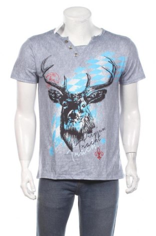 Ανδρικό t-shirt, Μέγεθος L, Χρώμα Μπλέ, 65% πολυεστέρας, 35% βαμβάκι, Τιμή 5,46 €