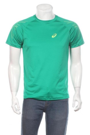 Ανδρικό t-shirt ASICS, Μέγεθος L, Χρώμα Πράσινο, Πολυεστέρας, Τιμή 9,27 €