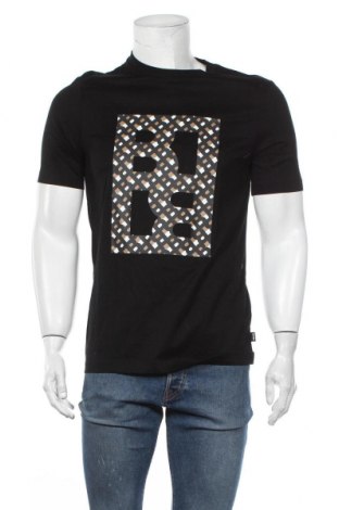 Мъжка тениска BOSS, Размер M, Цвят Черен, Памук, Цена 106,47 лв.