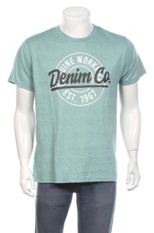 Pánske tričko  Denim Co., Veľkosť L, Farba Modrá, 50% bavlna, 50% polyester, Cena  13,61 €