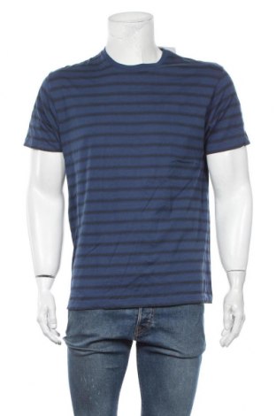 Ανδρικό t-shirt Dressmann, Μέγεθος L, Χρώμα Μπλέ, Βαμβάκι, Τιμή 14,29 €