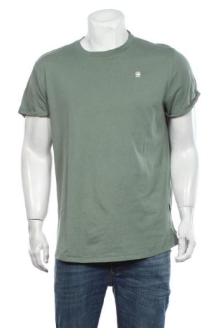 Мъжка тениска G-Star Raw, Размер L, Цвят Зелен, Памук, Цена 54,60 лв.