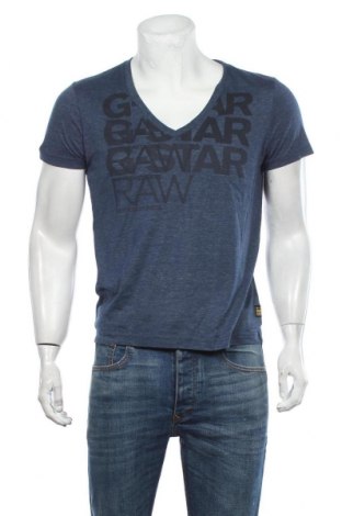 Męski T-shirt G-Star Raw, Rozmiar S, Kolor Niebieski, 60% bawełna, 40% poliester, Cena 124,74 zł