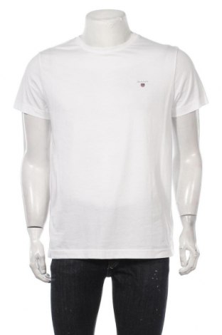 Мъжка тениска Gant, Размер M, Цвят Бял, Памук, Цена 46,80 лв.