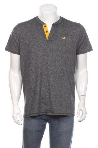 Męski T-shirt Hollister, Rozmiar XL, Kolor Szary, 60% bawełna, 40% poliester, Cena 61,42 zł