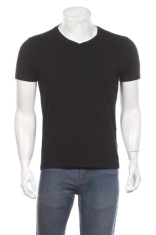 Herren T-Shirt Hugo Boss, Größe M, Farbe Schwarz, 96% Baumwolle, 4% Elastan, Preis 61,44 €