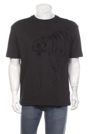 Herren T-Shirt Hugo Boss, Größe M, Farbe Schwarz, Baumwolle, Preis 69,69 €