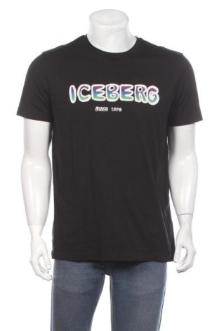 Мъжка тениска Iceberg, Размер L, Цвят Черен, Цена 146,30 лв.