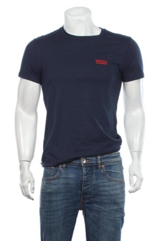Herren T-Shirt Levi's, Größe M, Farbe Blau, Baumwolle, Preis 26,39 €