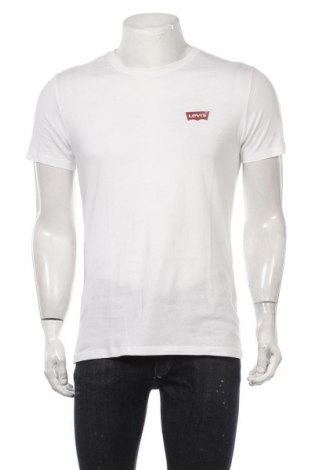 Herren T-Shirt Levi's, Größe M, Farbe Weiß, Baumwolle, Preis 26,39 €