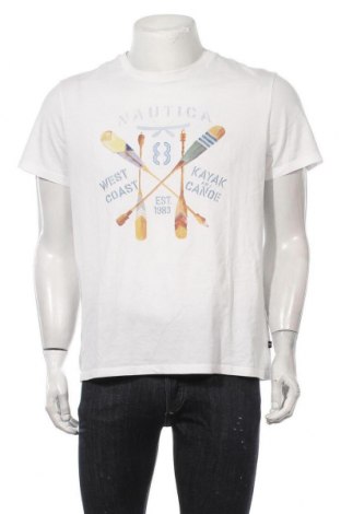 Pánské tričko  Nautica, Velikost L, Barva Bílá, Bavlna, Cena  510,00 Kč